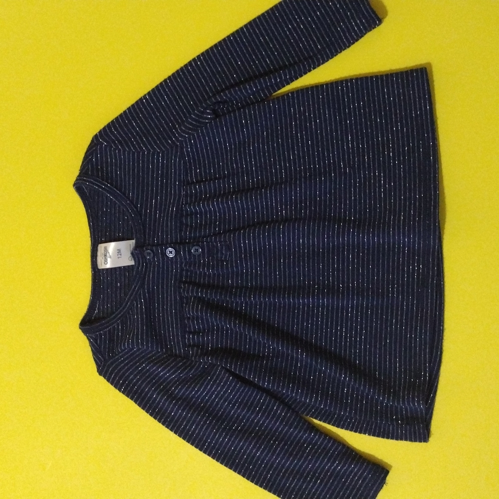 Oshkosh size 12 Months Dark Blue Shirt Toddler Clothing Girls